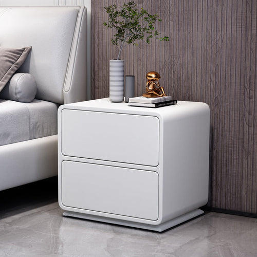 Italian mini installation-free solid wood bedside table