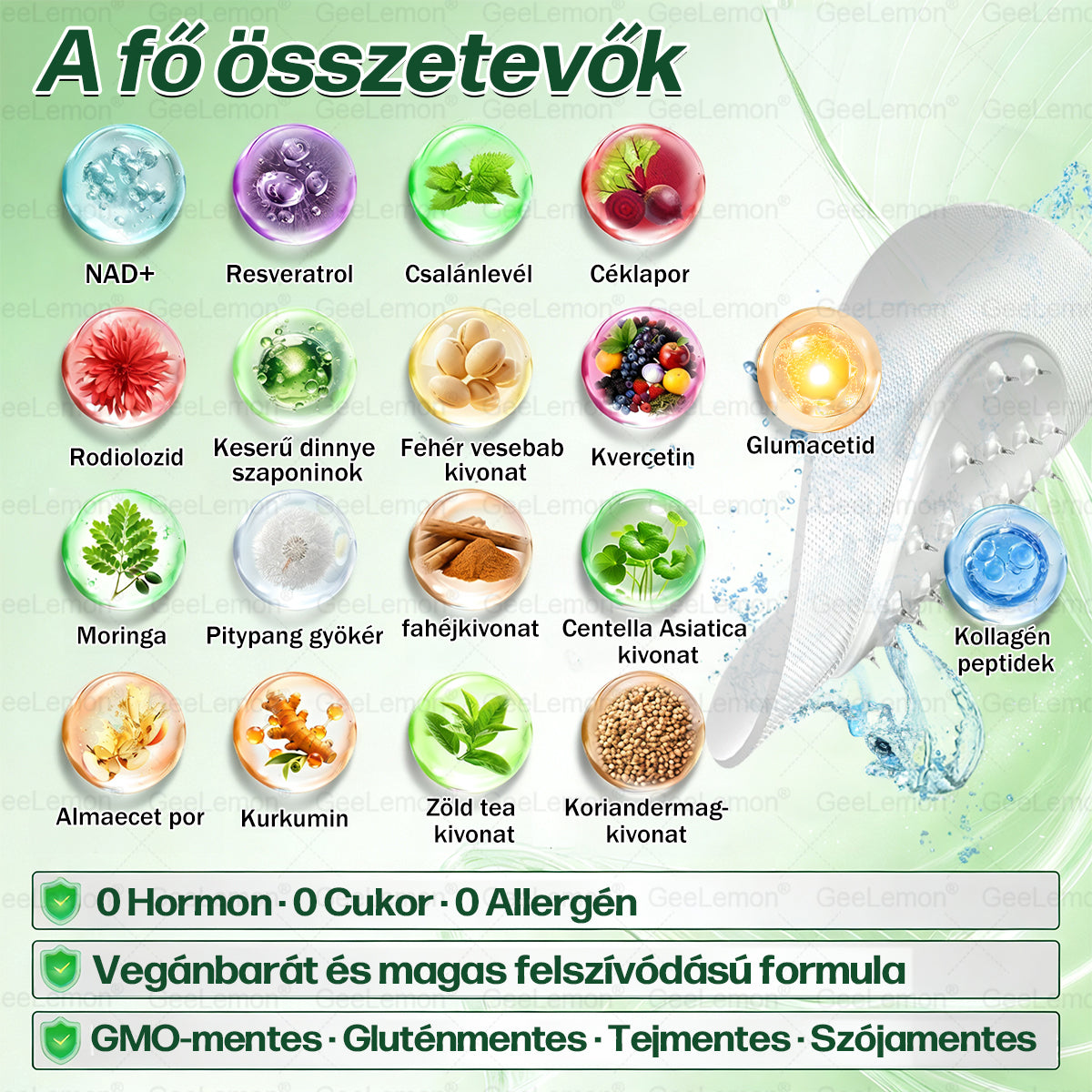 ✅Moringa · Berberine × NAD+ 10-in-1 Advanced Nano GeeLemon® Glumasetide 8az 1-ben Karcsú és EgészségesNano Mikrotűs Tapasz (Napi 1alkalom – látható változásakár 7 nap alatt) ✅ Elhízásra,bőrfeszesítésre,cukorbetegségre, alvásiapnoéra, ízületekre stb HU