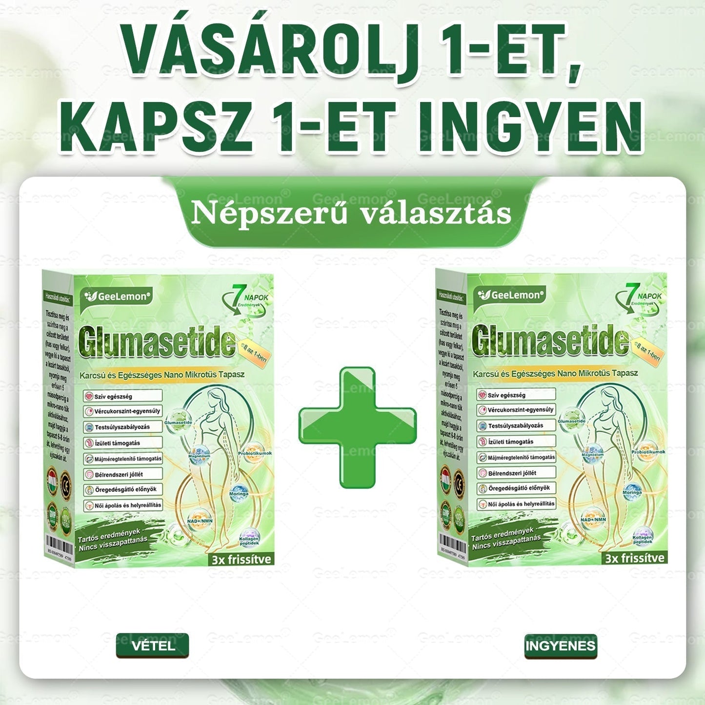 🎁 Már csak 5 doboz maradt! További 50%-os kedvezményt kínálunk! Legyen formában és egészséges! Használja ki most az alkalmat, mert jövő évig nem lesz újabb lehetősége.