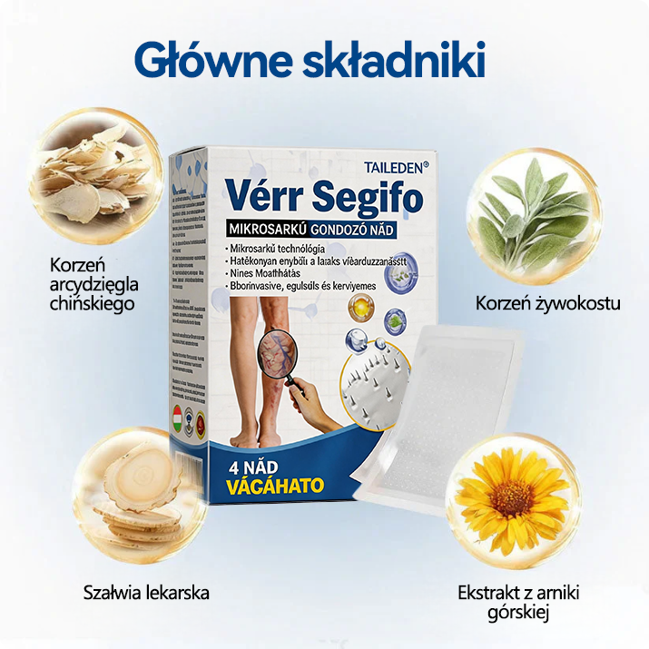 🏆🇭🇺👨‍⚕️✅TAILEDEN® VeinEase Mikrotűs Kezelő Tapasz⚡Azonnali Megkönnyebbülés, Hosszú Távú Eredmények